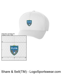 White GLOA Summer Hat Design Zoom